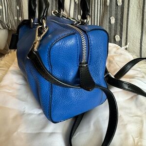 Michael Kors “Kirby” electric blue xs leather satchel